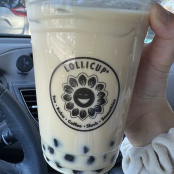 Lollicup Fresh - White peach green milk tea with boba - Juice Bars & Smoothies Near Me - Alhambra, California Lollicup Fresh - White peach green milk tea with boba - Juice Bars & Smoothies Near Me - Alhambra, California