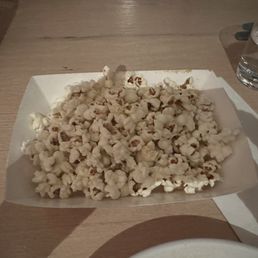 Duck fat popcorn with truffle salt