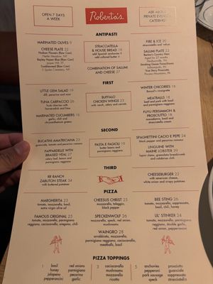 Menu photo 4 Robertas New York, NY Menu photo 4 Robertas New York, NY