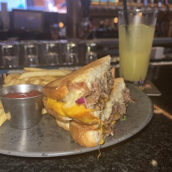 Sidecar Social - Short Rib Grill Cheese, I'm ADDICTED! - Sports Bars Near Me - Addison, Texas