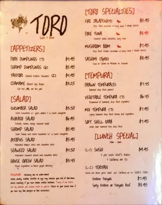 Menu photo 4 Toro Sushi Bento Battle Ground, WA Menu photo 4 Toro Sushi Bento Battle Ground, WA