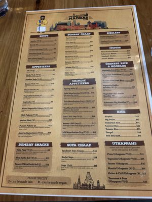 Menu photo 2 The Madras Cafe Orlando, FL