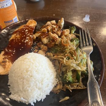 Okinawa Restaurant - Teriyaki Salmon Hibachi meal - Japanese Near Me - Austell, Georgia