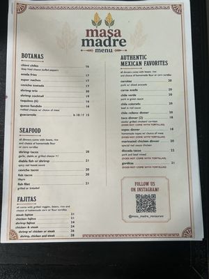 Menu photo 1 Masa Madre Restaurant Fresno, CA Menu photo 1 Masa Madre Restaurant Fresno, CA