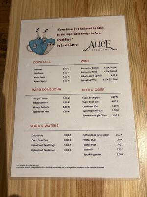 Menu photo 2 Alice in Brewland Porto, 13
