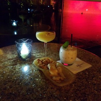Overlook Lounge, Aperitifs & Spirits - Pear-a-Sol on the left and Coquito on the right. - Lounges Near Me - Las Vegas, Nevada Overlook Lounge, Aperitifs & Spirits - Pear-a-Sol on the left and Coquito on the right. - Lounges Near Me - Las Vegas, Nevada