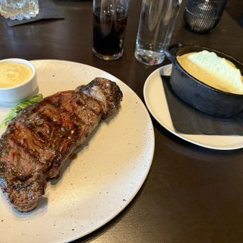 Acre Restaurants - KC strip with whipped potatoes - New American Near Me - Parkville, Missouri Acre Restaurants - KC strip with whipped potatoes - New American Near Me - Parkville, Missouri