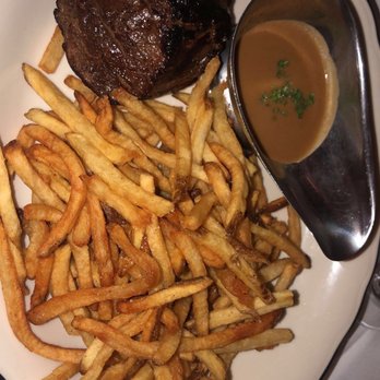 Justine - 8oz Filet Mignon with fries - French Near Me - New Orleans, Louisiana Justine - 8oz Filet Mignon with fries - French Near Me - New Orleans, Louisiana