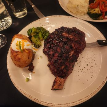 Bastien's - 20 oz bone in rib eye with sugar rub - Steakhouses Near Me - Denver, Colorado