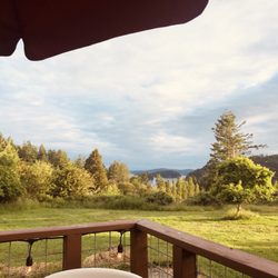 Deer Harbor Inn Restaurant - Deck view - best seat in the house!