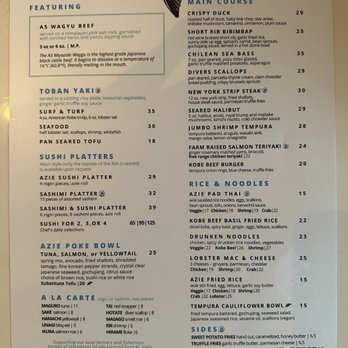 Azie in Media - Menu - Asian Fusion Near Me - Media, Pennsylvania Azie in Media - Menu - Asian Fusion Near Me - Media, Pennsylvania