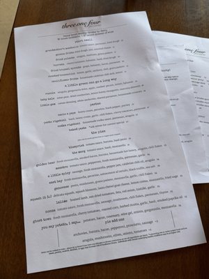 Menu photo 5 Three One Four Pizzeria Berkeley, CA Menu photo 5 Three One Four Pizzeria Berkeley, CA