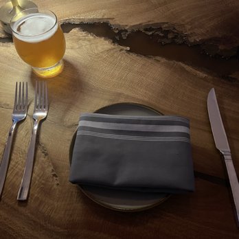 The Collins Quarter - Table layout and alcohol free beer - Cafes Near Me - Savannah, Georgia