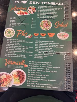 Menu photo 5 Pho Zen Tomball, TX