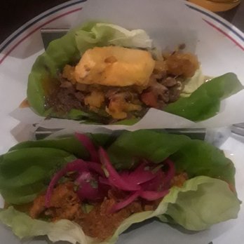 Taco Guild - Pastor and duck tacos in a lettuce leaf. Yes! A little juicy though. - Bars Near Me - Phoenix, Arizona Taco Guild - Pastor and duck tacos in a lettuce leaf. Yes! A little juicy though. - Bars Near Me - Phoenix, Arizona