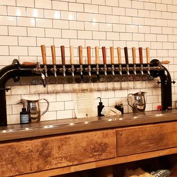 Farm Truck Brewing - a row of beer taps - Breweries Near Me - Medford, New Jersey