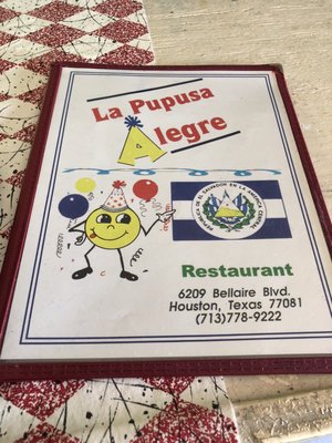 Menu photo 4 La Pupusa Alegre Houston, TX Menu photo 4 La Pupusa Alegre Houston, TX