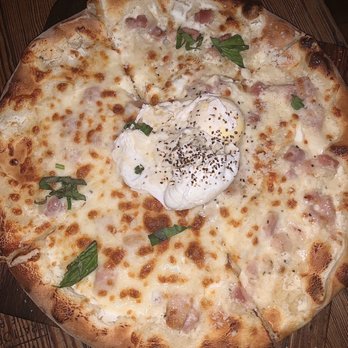 Bin 14 - Carbonara Pizza - Wine Bars Near Me - Hoboken, New Jersey Bin 14 - Carbonara Pizza - Wine Bars Near Me - Hoboken, New Jersey
