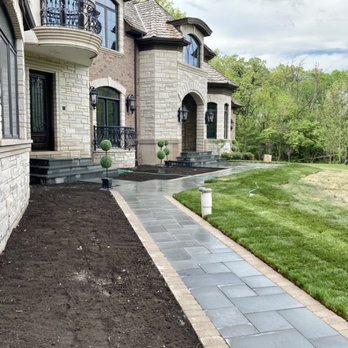 JR Landscaping Service - A better look at the property and the blue stone surrounding it - Landscaping Near Me - Chicago, Illinois JR Landscaping Service - A better look at the property and the blue stone surrounding it - Landscaping Near Me - Chicago, Illinois
