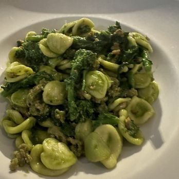 Masseria dei Vini - Orecchiette pasta with sausage and broccoli rabe. - Italian Near Me - New York, New York Masseria dei Vini - Orecchiette pasta with sausage and broccoli rabe. - Italian Near Me - New York, New York