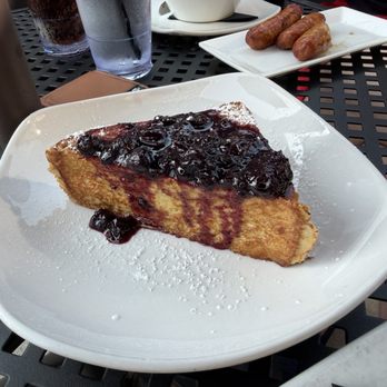 Easy Like Sunday - Stuffed French toast with house made sweet ricotta, blueberry compote, and crumbled bacon (which I left off). - Breakfast & Brunch Near Me - Baltimore, Maryland