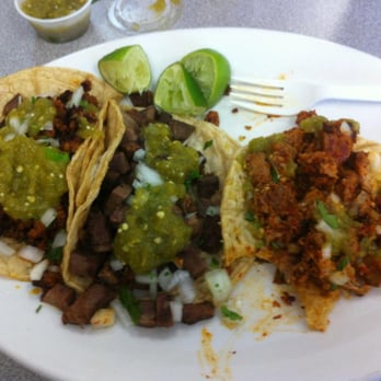 Taqueria Sabor Queretano - chorizo, lengue, pork: the three amigos!!! - Mexican Near Me - Madison, Wisconsin