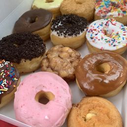 A dozen variety donuts