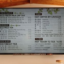 Brecotea - Menu