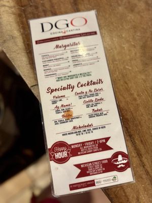 Menu photo 4 DGO Cocina Cantina Denver, CO