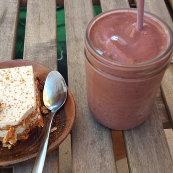 Trilogy Sanctuary - Raw carrot cake and Serenity-Smoothies ... both were absolutely delicious!! - Juice Bars & Smoothies Near Me - La Jolla, California Trilogy Sanctuary - Raw carrot cake and Serenity-Smoothies ... both were absolutely delicious!! - Juice Bars & Smoothies Near Me - La Jolla, California