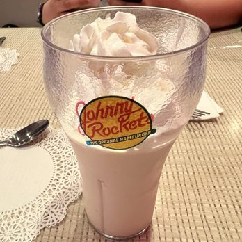 Johnny Rockets - Half of a Vanilla Shake (Split) - Burgers Near Me - Uncasville, Connecticut Johnny Rockets - Half of a Vanilla Shake (Split) - Burgers Near Me - Uncasville, Connecticut