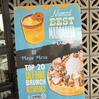 Playa Mesa - Brunch sign in the waiting area - Mexican Near Me - Costa Mesa, California Playa Mesa - Brunch sign in the waiting area - Mexican Near Me - Costa Mesa, California