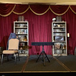 The stage.
