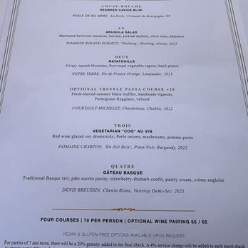 Perle Restaurant - Menu June 2024 - New American Near Me - Pasadena, California