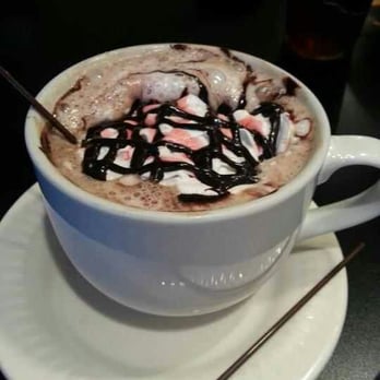 Red Onion Espressoria - Raspberry Truffle in a real cup. Looks less fattening when you get it to go. - Cafes Near Me - Joplin, Missouri Red Onion Espressoria - Raspberry Truffle in a real cup. Looks less fattening when you get it to go. - Cafes Near Me - Joplin, Missouri