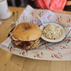 Castleview Cafe - Grilled cvhicken sandwich with potato salad