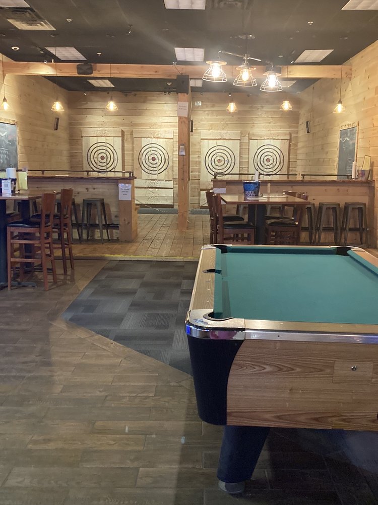 Axe throwing and Pool Yelp