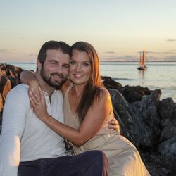 Chris Becker Photo - Proposal pics along Ocean Ave, Kennebunkport.