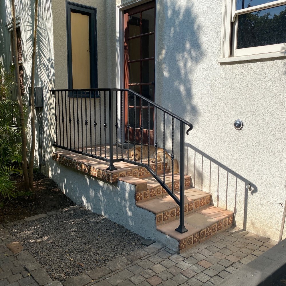 Forgeways - Railing (and dog) - Metal Fabricators Near Me - Los Angeles, California