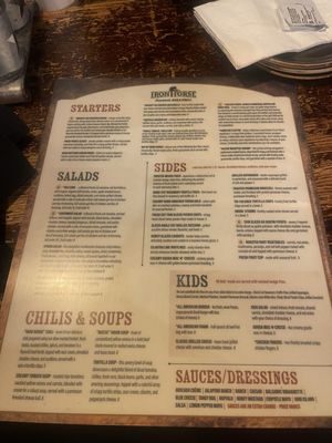 Menu photo 8 Iron Horse Bar & Grill Lees Summit, MO