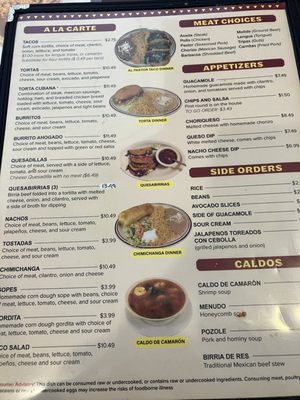Menu photo 1 Chaparritos West Lafayette, IN