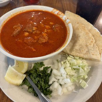 Red Apple Cafe - pozole for breakfast! Rich flavor! Pork free of fat and hominy just perfect. Quickly seated and served. - Breakfast & Brunch Near Me - Fresno, California Red Apple Cafe - pozole for breakfast! Rich flavor! Pork free of fat and hominy just perfect. Quickly seated and served. - Breakfast & Brunch Near Me - Fresno, California