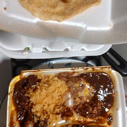Pollo con mole plate with handmade tortillas