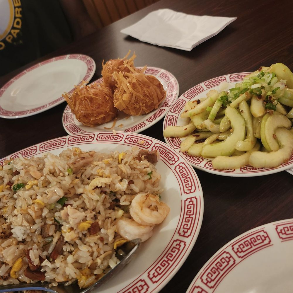 Lucky Cat Dim Sum Restaurant - House fried rice, shrimp balls, and cucumber salad - Cantonese Near Me - Jacksonville, Florida Lucky Cat Dim Sum Restaurant - House fried rice, shrimp balls, and cucumber salad - Cantonese Near Me - Jacksonville, Florida