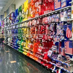 A whole selection of costumes/decorations by color. Handy!