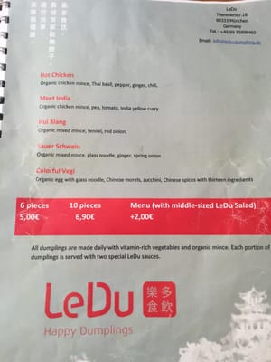 Menu photo 3 LeDu | Happy Dumplings Munich, BY Menu photo 3 LeDu | Happy Dumplings Munich, BY