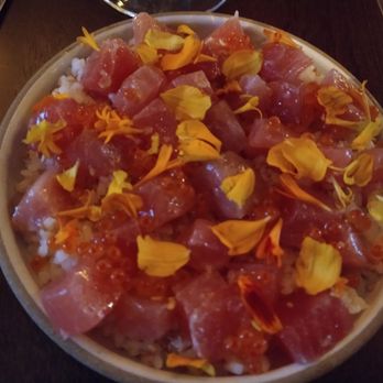 Lowland Tavern - Tuna crudo over rice - New American Near Me - Charleston, South Carolina Lowland Tavern - Tuna crudo over rice - New American Near Me - Charleston, South Carolina