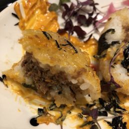 Spicy beef onigiri