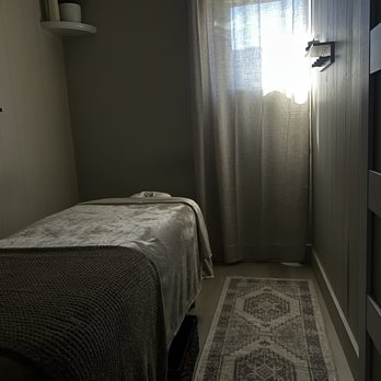 Solace and Serenity - Treatment table, and basket for clients clothes. - Massage Therapy Near Me - Modesto, California Solace and Serenity - Treatment table, and basket for clients clothes. - Massage Therapy Near Me - Modesto, California