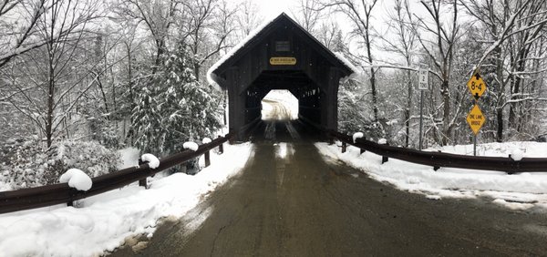Historic Gold Brook Covered Bridge by null
